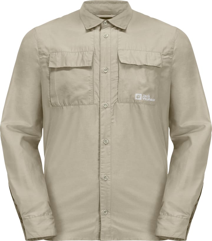 Jack Wolfskin Men's Barrier Longsleeve Shirt Stone Jack Wolfskin