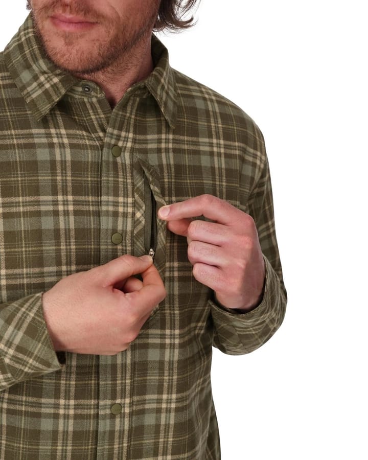 Simms Coldweather Shacket Schooner Plaid: Loden Simms Simms Coldweather Shacket Schooner Plaid: Loden Simms