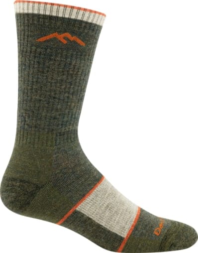 Darn Tough Men's Hiker Boot Sock Full Cushion Olive Darn Tough