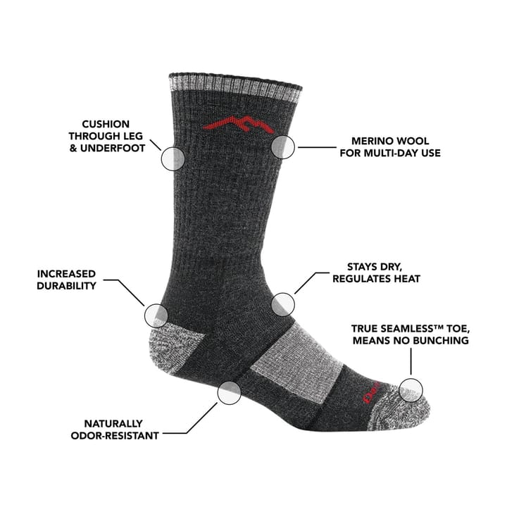Darn Tough Men's Hiker Boot Sock Full Cushion Walnut Darn Tough