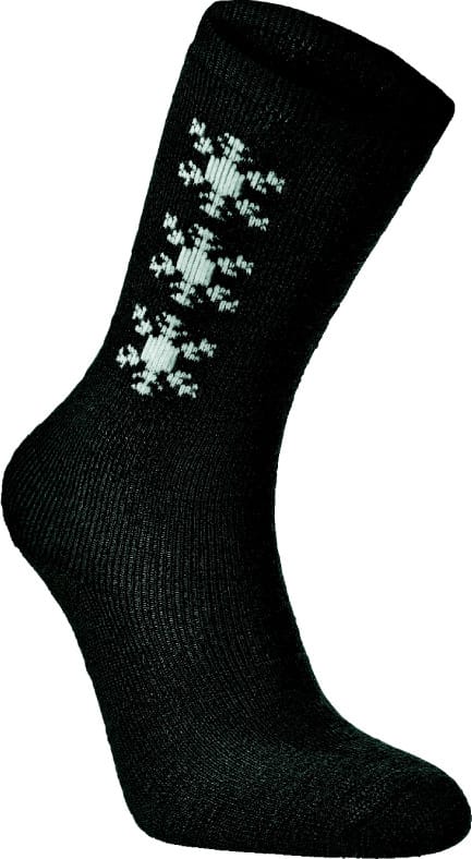 Seger Kids' Lillen Wool Sock Black Seger