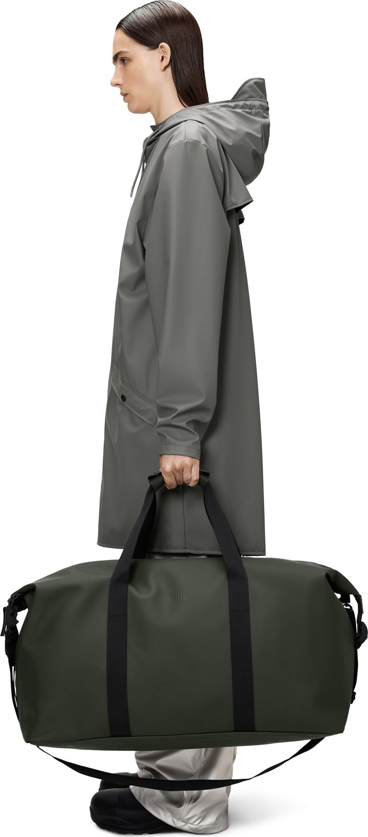 Rains Hilo Weekend Bag Large W3 Green Rains Rains Hilo Weekend Bag Large W3 Green Rains