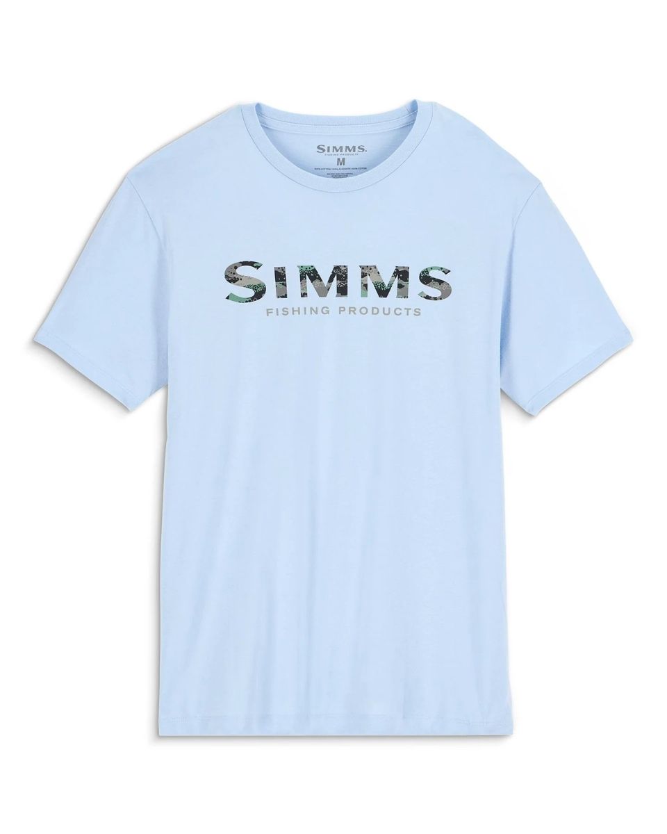 Simms Simms Shroud Fill Logo T-Shirt Sky Blue
