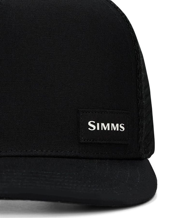 Simms High Crown Flatbill Black Simms Simms High Crown Flatbill Black Simms