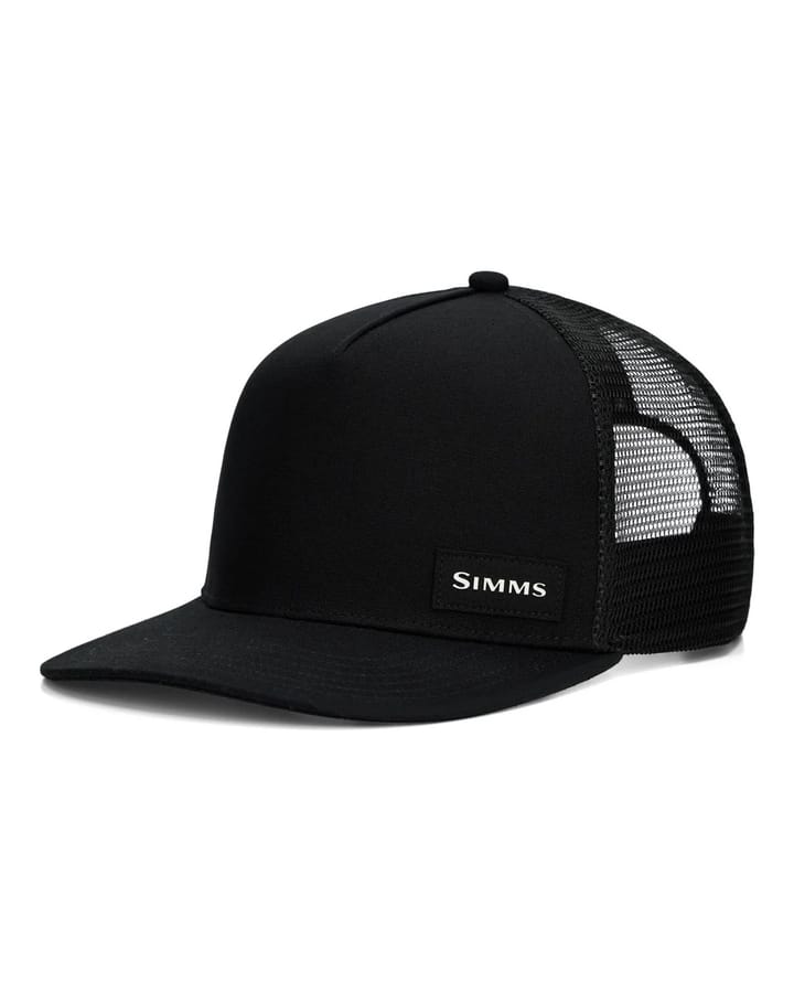 Simms High Crown Flatbill Black Simms