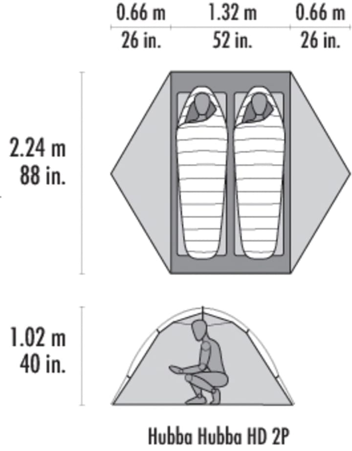 MSR Hubba Hubba LT 2p Green MSR