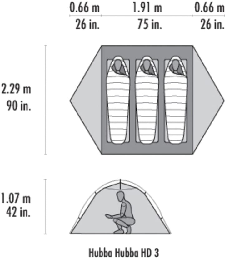 MSR Hubba Hubba LT 3p Green MSR