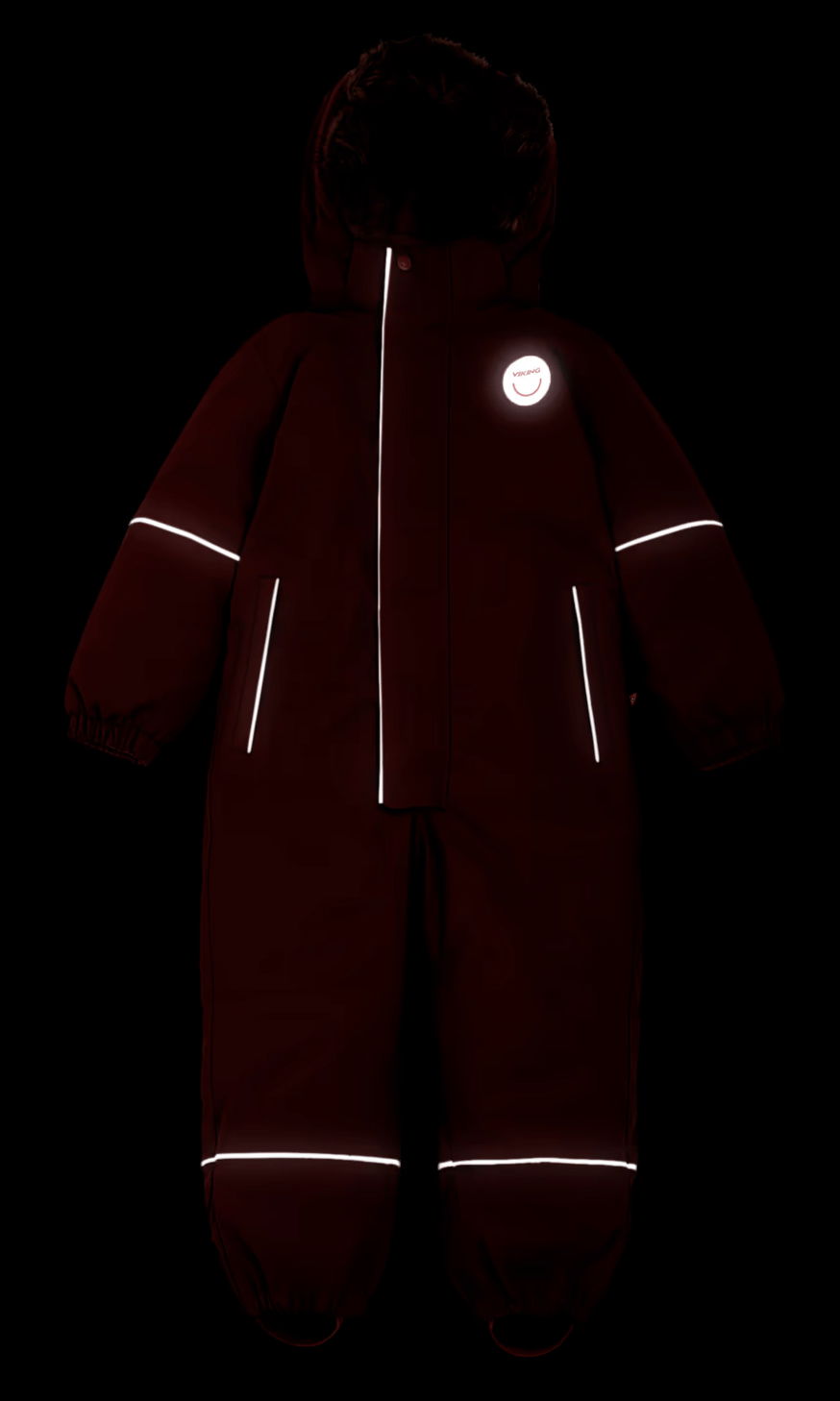 Viking Footwear Kids' Play Winter Playsuit Thermal Dark Pink