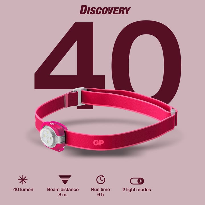 GP Batterier GP Discovery Multi-Usage 40lm CH31 Pink GP Batterier GP Batterier GP Discovery Multi-Usage 40lm CH31 Pink GP Batterier