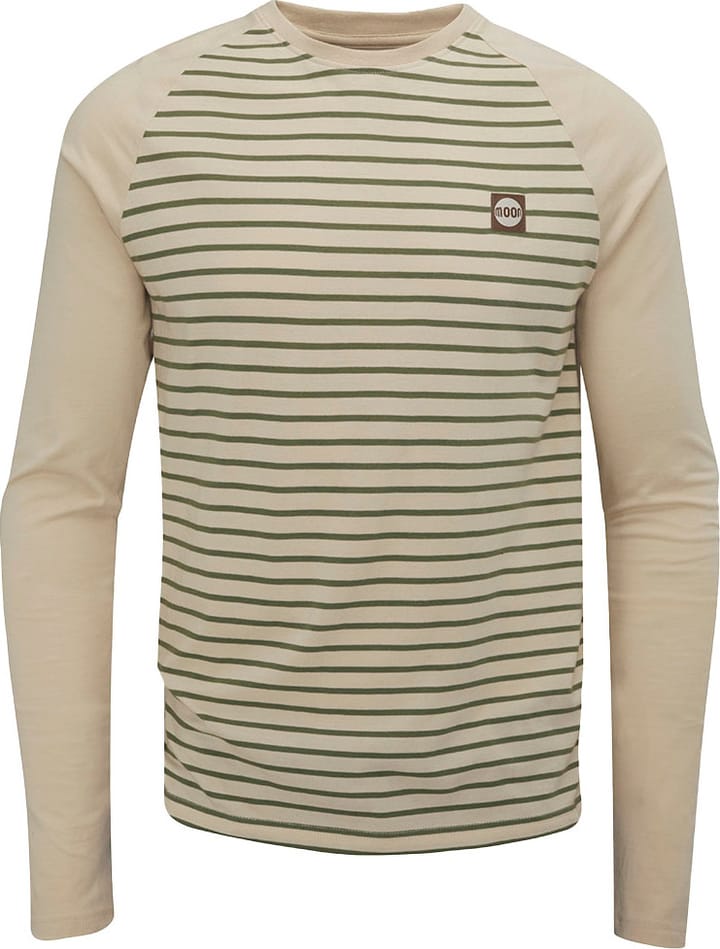 Moon Climbing Striped Ls Pale Sand/herb Moon Climbing
