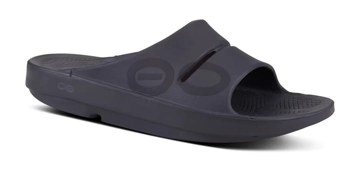 OOFOS Ooahh Restitutionssandal Sport Unisex Matt Black OOFOS