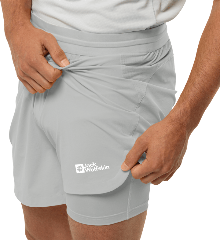 Jack Wolfskin Prelight 2in1 Shorts M Cool Grey Jack Wolfskin