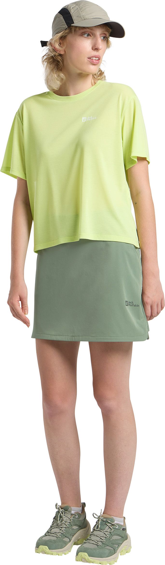 Jack Wolfskin Women's Hiking Alpine Skort Eucalyptus Jack Wolfskin