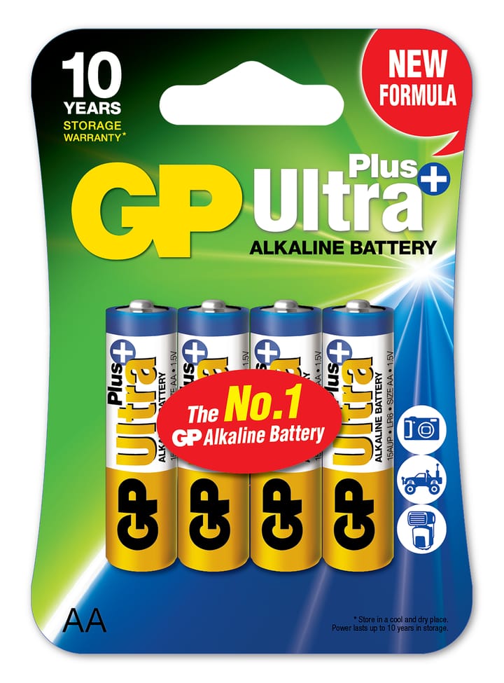 GP Batterier Alkaliska Batterier Aa / Lr6 4-Pack Nocolour GP Batterier GP Batterier Alkaliska Batterier Aa / Lr6 4-Pack Nocolour GP Batterier