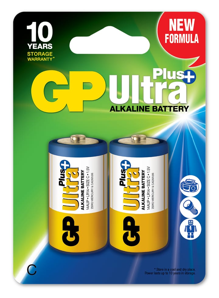 GP Batterier Batteri Lr14 Ultra Plus C 2-P Nocolour GP Batterier