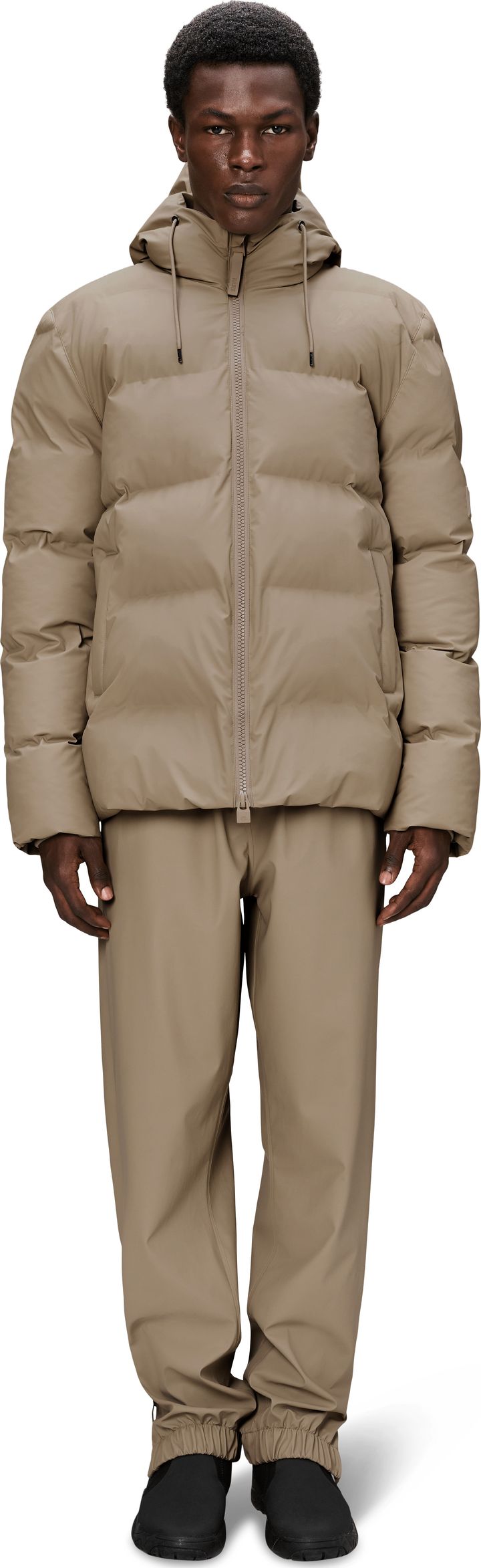 Rains Unisex Alta Puffer Jacket Beige Rains