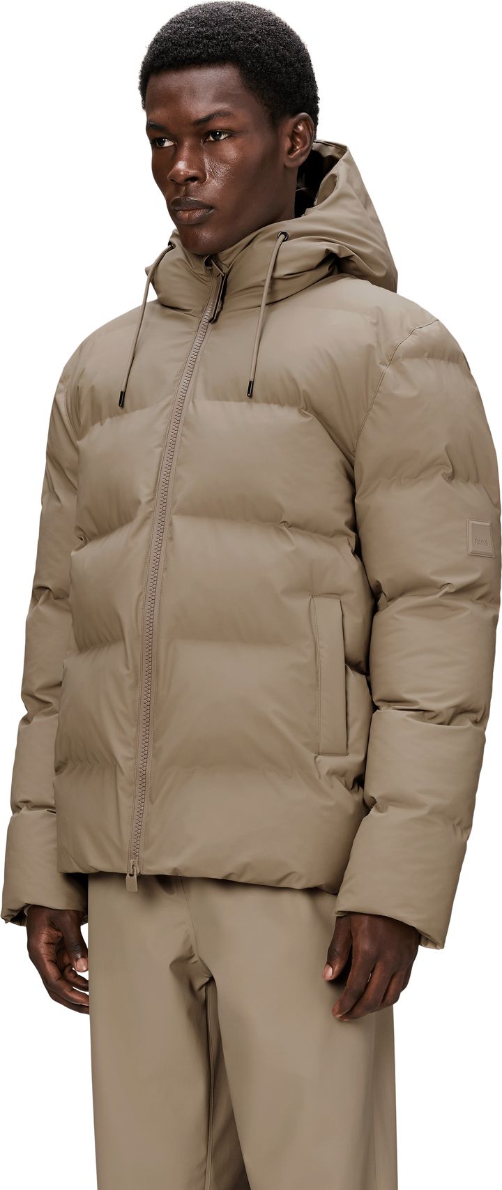 Rains Unisex Alta Puffer Jacket Beige Rains