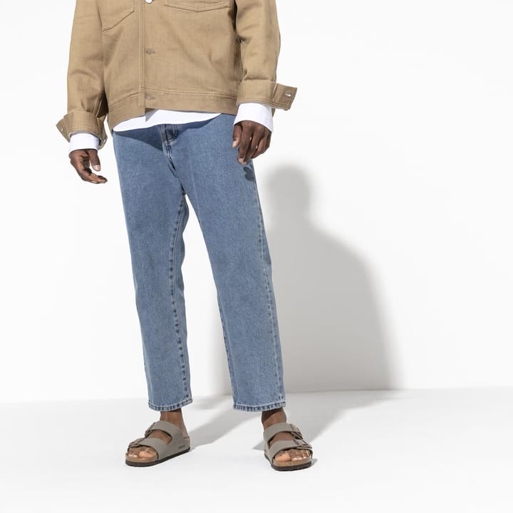 Birkenstock Unisex Arizona Birko-Flor Nubuck Regular Stone Birkenstock