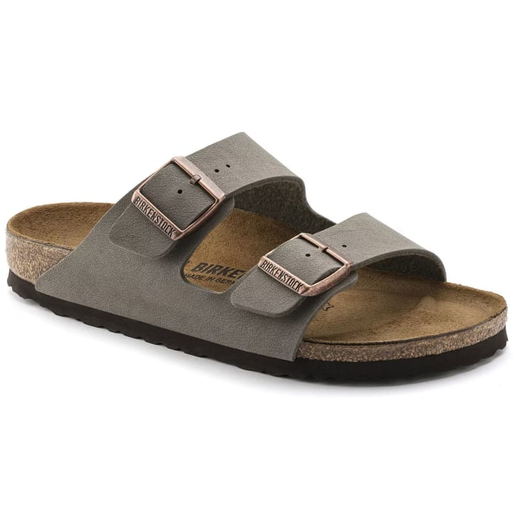 Birkenstock Unisex Arizona Birko-Flor Nubuck Regular Stone Birkenstock