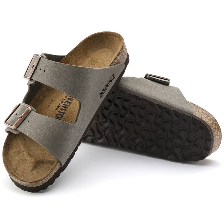 Birkenstock Unisex Arizona Birko-Flor Nubuck Regular Stone Birkenstock