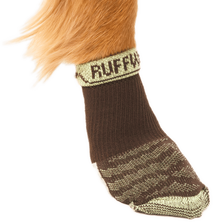 Ruffwear Bark'N Boot Dog Socks 4-pack Earth Brown Ruffwear