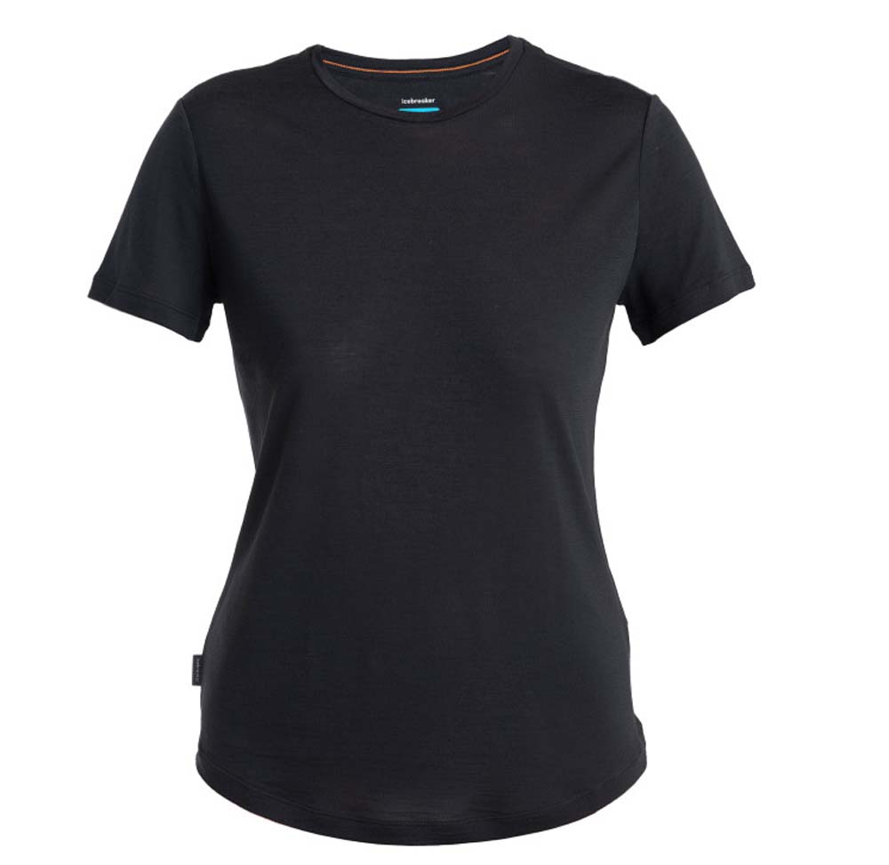 Icebreaker Women's Merino 125 Cool-Lite™ Sphere III Short Sleeve Tee Black Kortärmade träningströjor S
