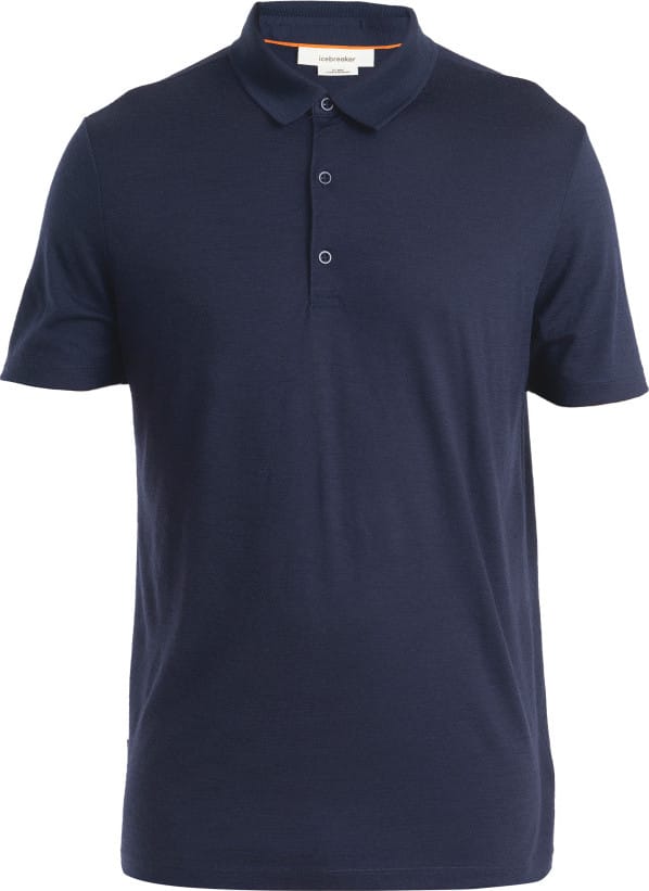 Icebreaker Men's Merino 150 Tech Lite III Short Sleeve Polo Midnight Navy Icebreaker