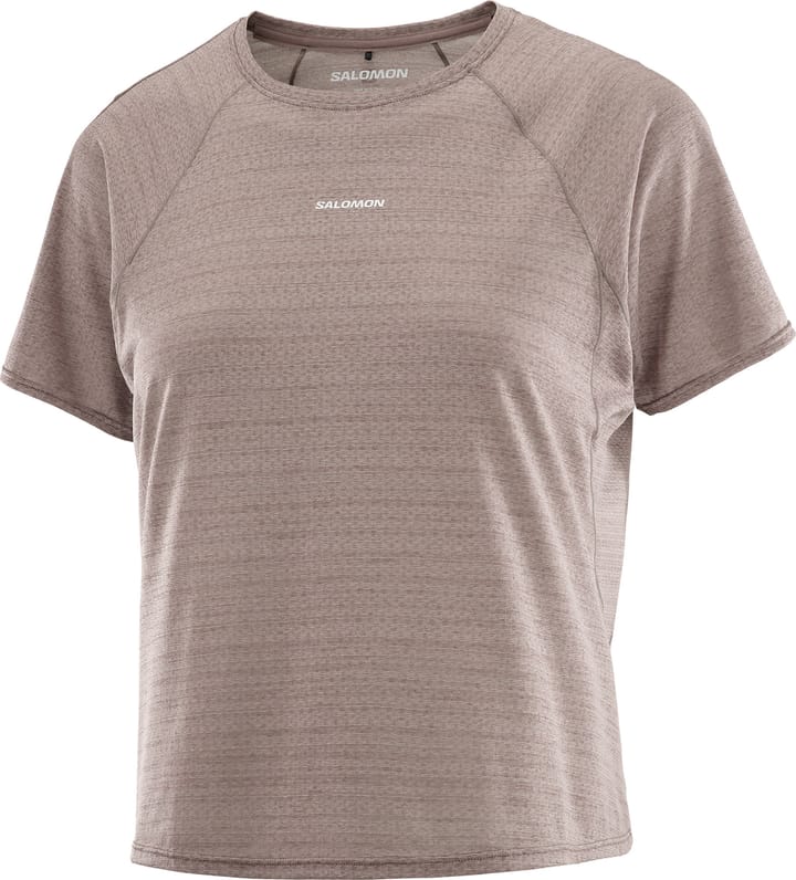 Salomon Women's Shakeout Air Cropped Tee Iron/ Salomon