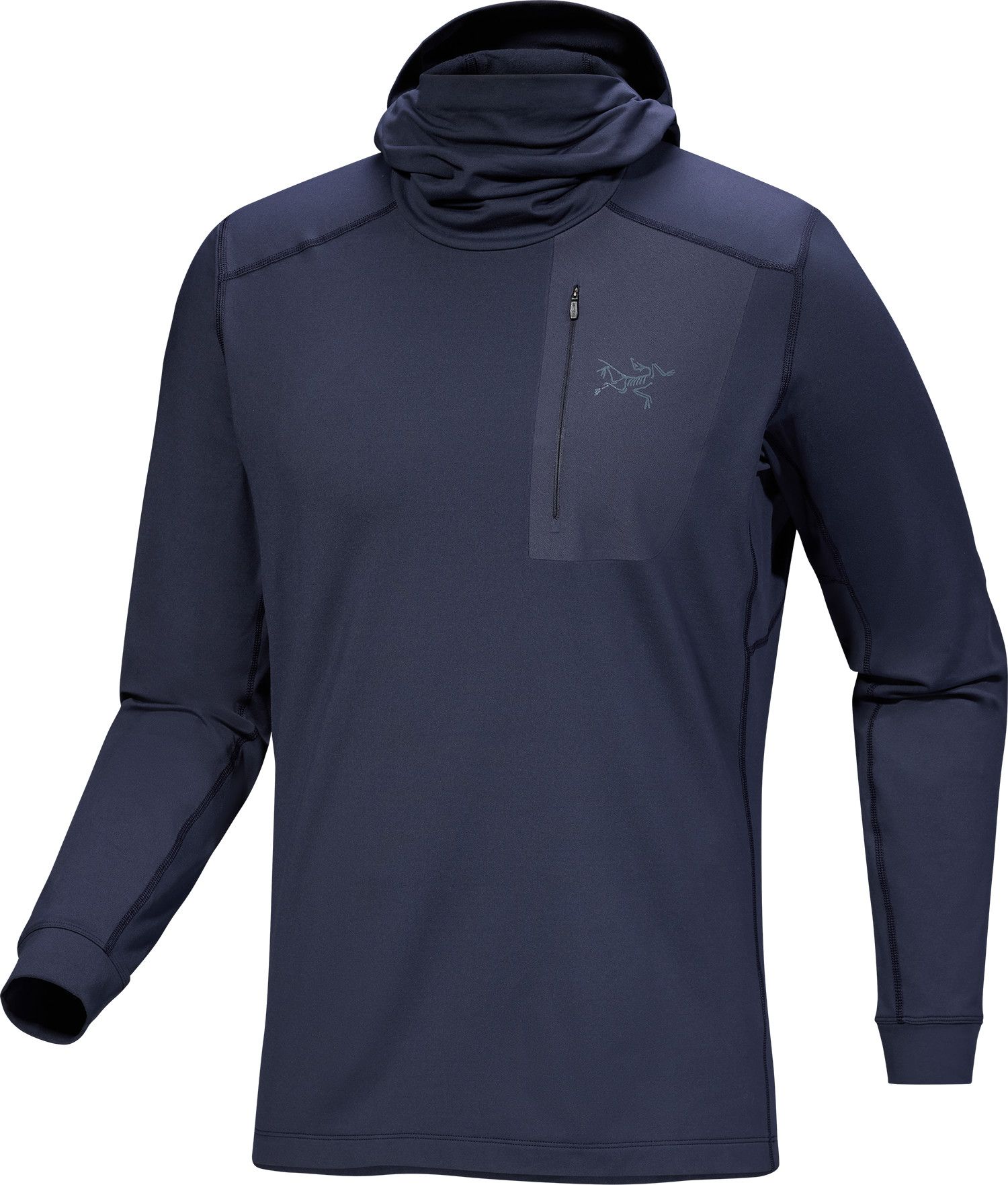 Arc'teryx Men's Rho Lt Hoody  Black Sapphire II