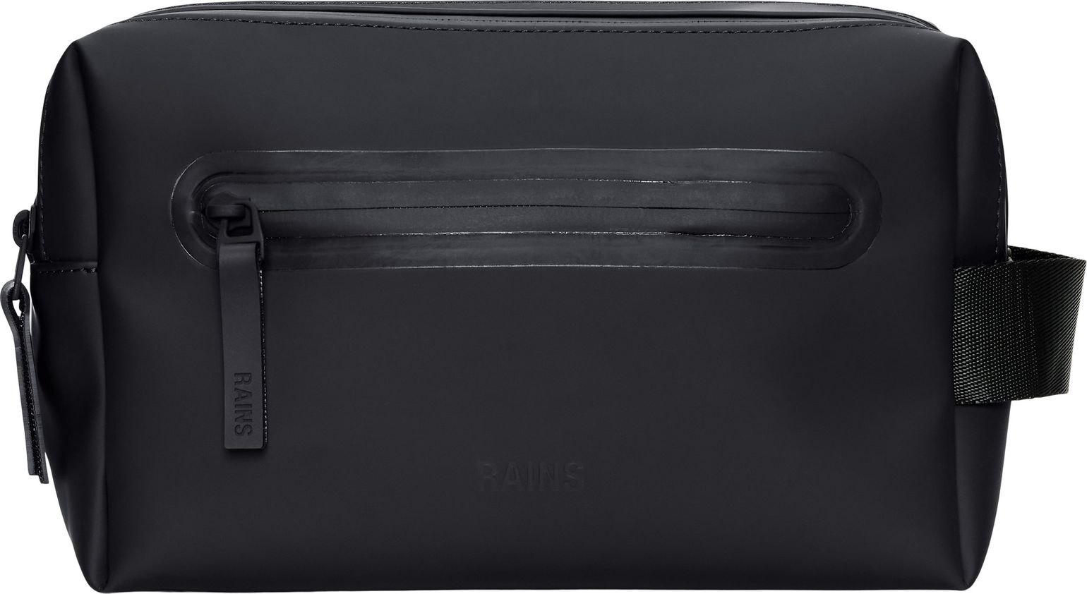 Rains 2 Zip Wash Bag W3 Black