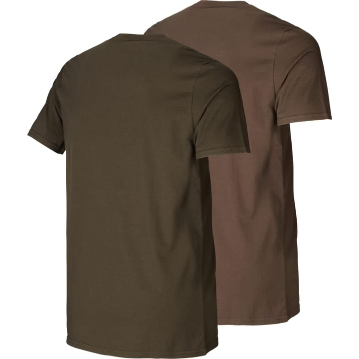 Härkila Graphic T-Shirt 2-Pack Willow Green/Slate Brown Härkila