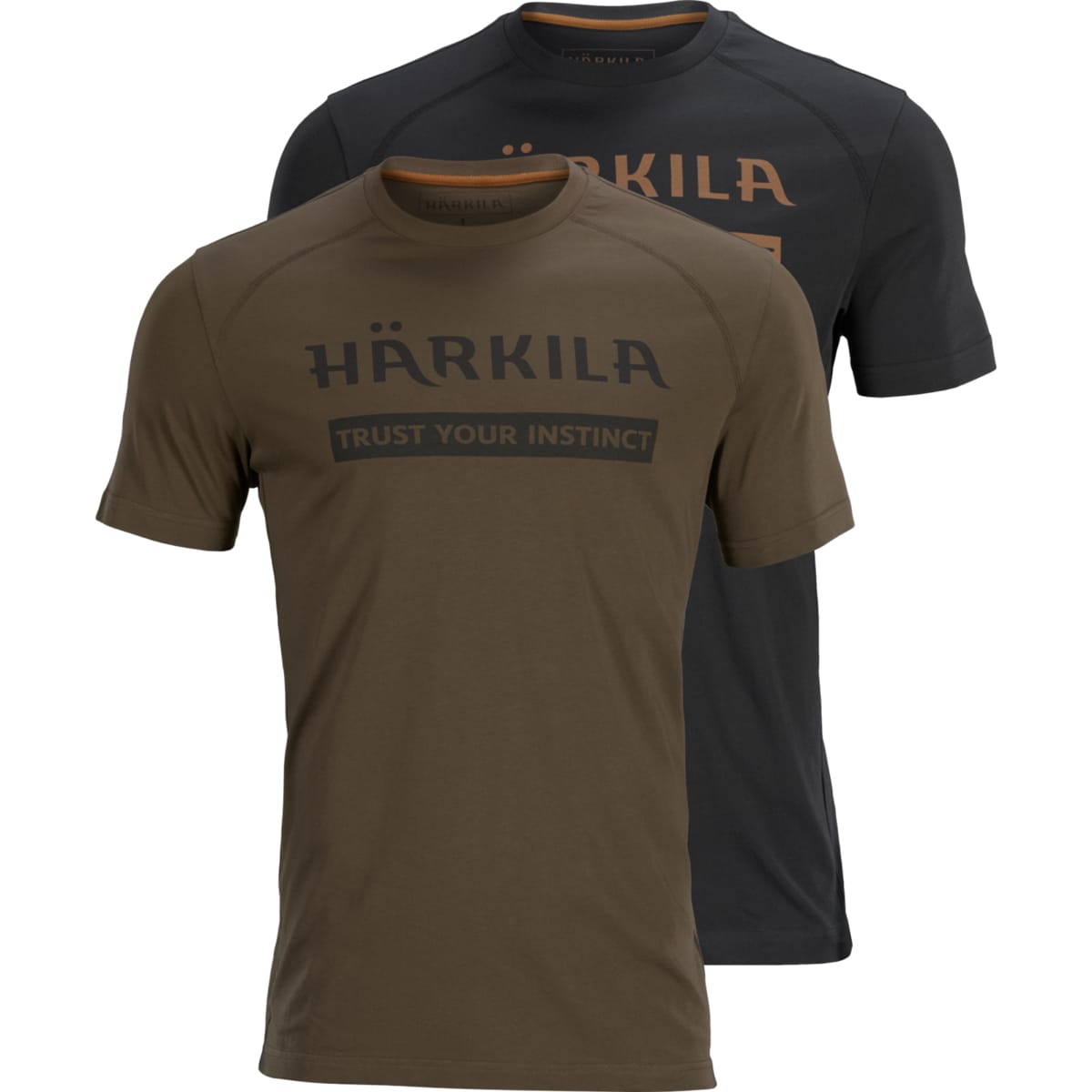 Härkila Logo T-Shirt 2-Pack Willow Green/Black