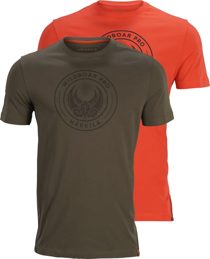 Härkila Wildboar Pro S/S T-Shirt 2-Pack - Limited Edition Willow Green/Orange Härkila Härkila Wildboar Pro S/S T-Shirt 2-Pack - Limited Edition Willow Green/Orange Härkila