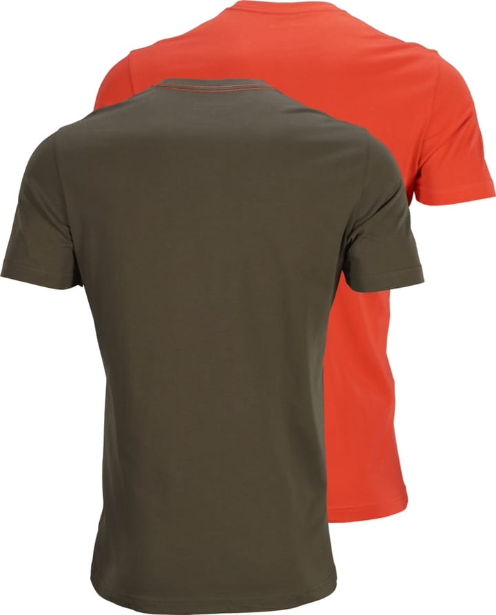 Härkila Wildboar Pro S/S T-Shirt 2-Pack - Limited Edition Willow Green/Orange Härkila