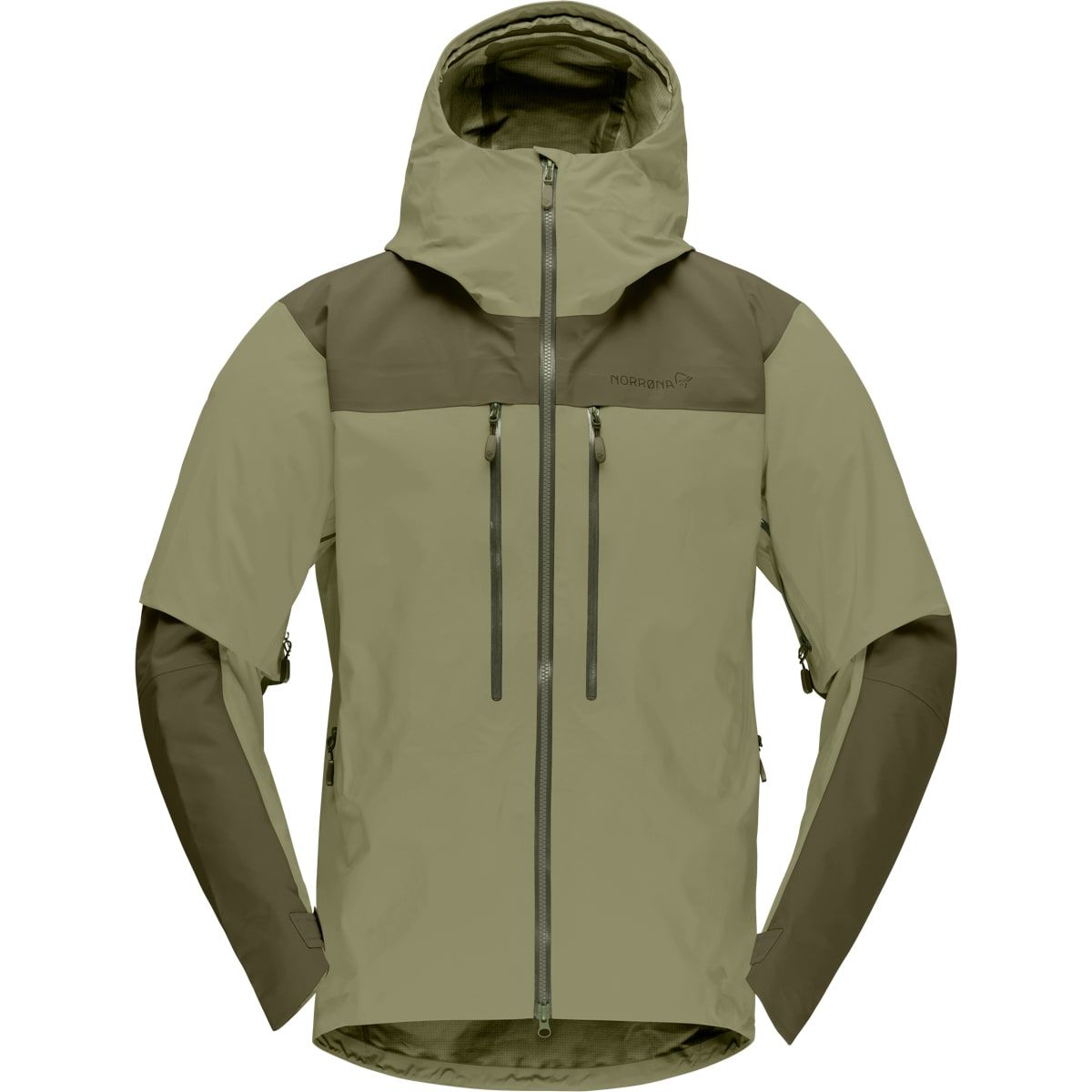 Norrøna Men's Trollveggen GORE-TEX Pro Light Jacket Olive Night/deep Lichen Green
