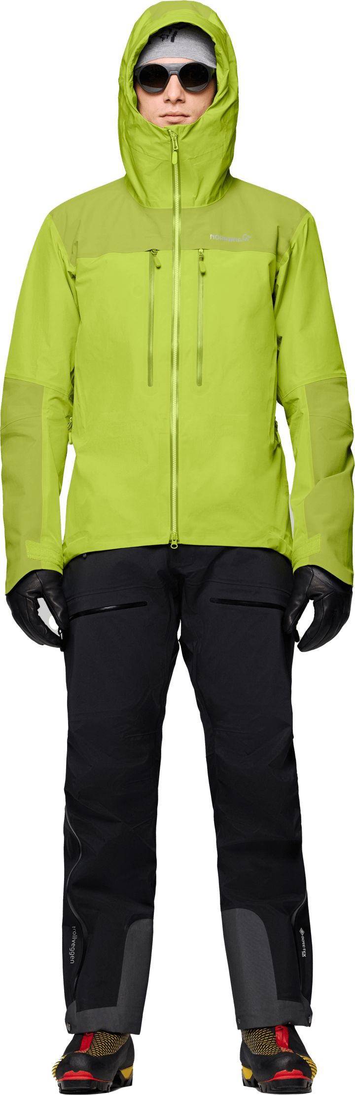 Norrøna Men's Trollveggen GORE-TEX Pro Light Jacket Tender Shoots/dark Citron Norrøna