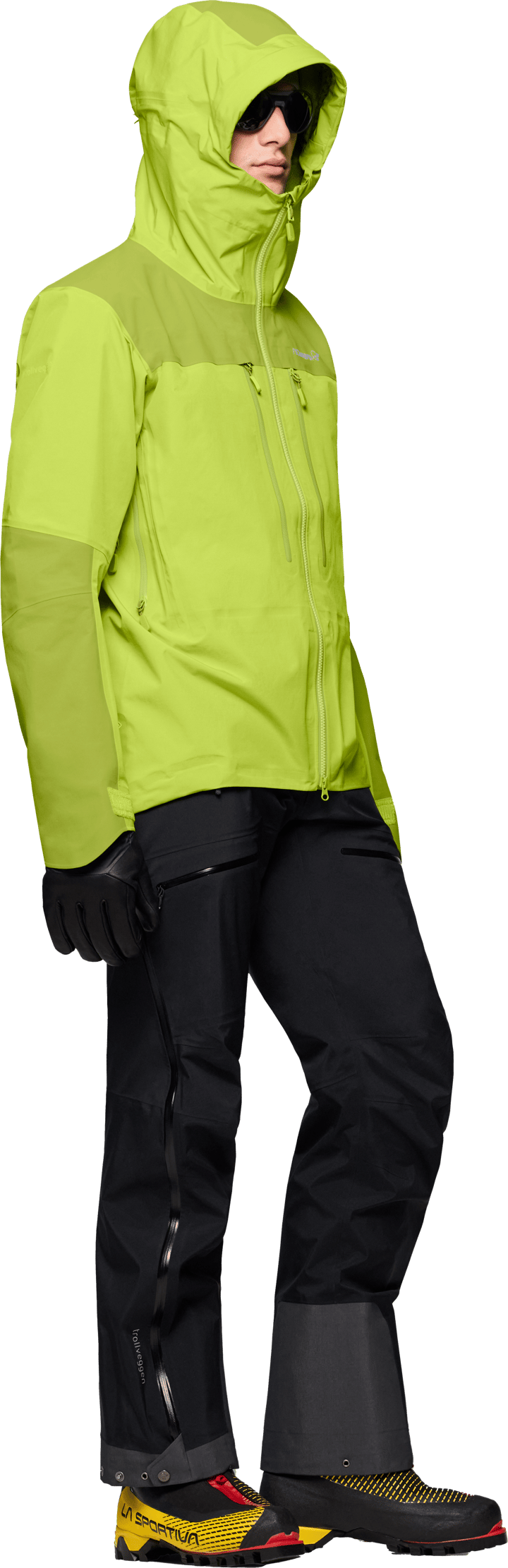 Norrøna Men's Trollveggen GORE-TEX Pro Light Jacket Tender Shoots/dark Citron Norrøna