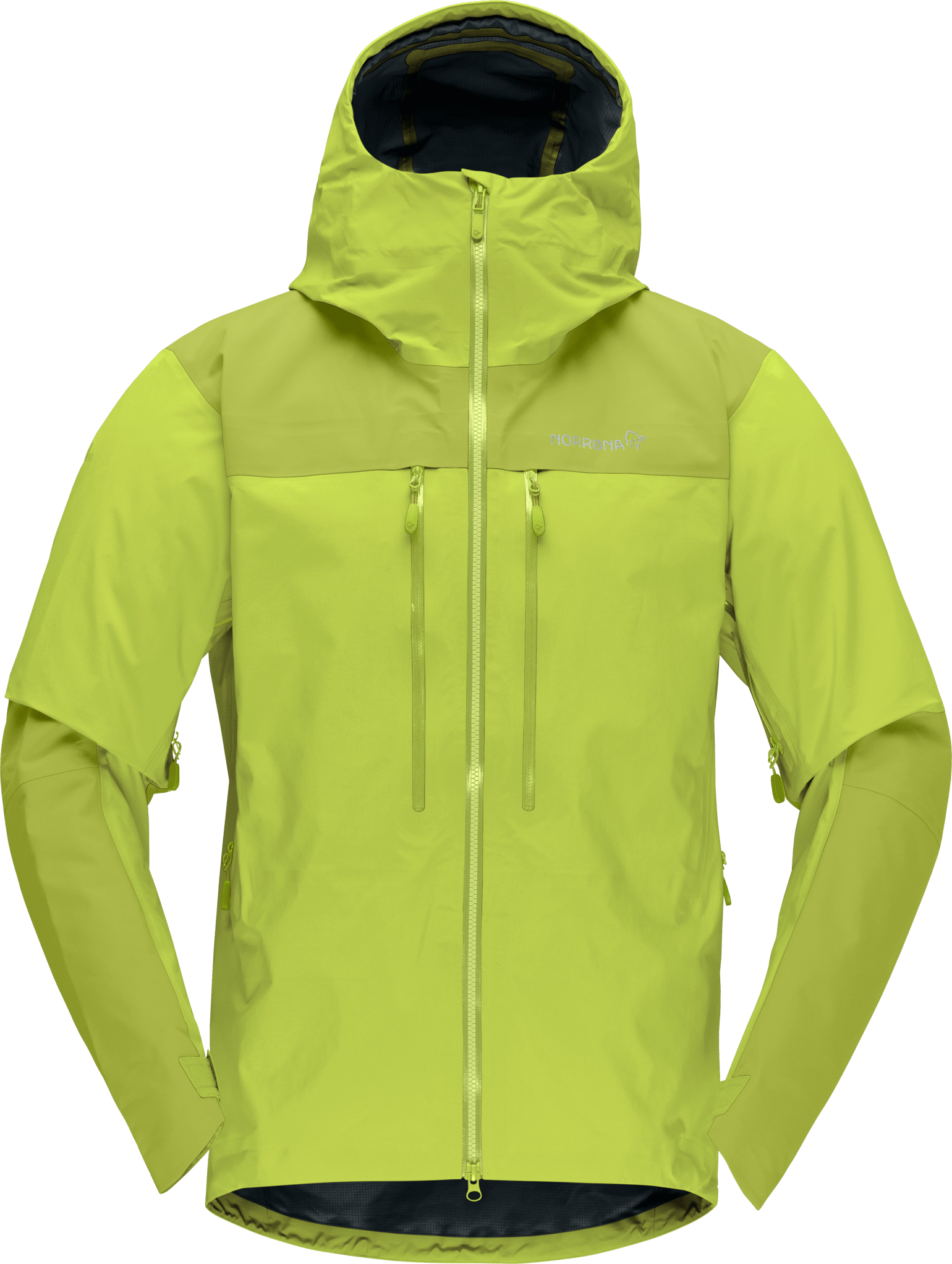 Norrøna Men's Trollveggen GORE-TEX Pro Light Jacket Tender Shoots/dark Citron