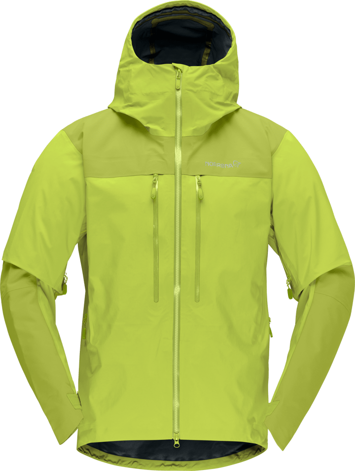 Norrøna Men's Trollveggen GORE-TEX Pro Light Jacket Tender Shoots/dark Citron Norrøna