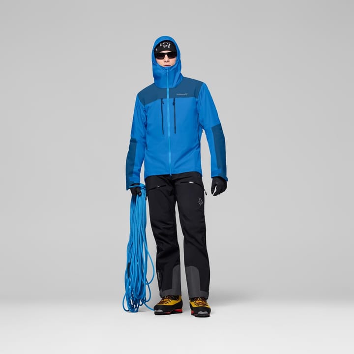Norrøna Men's Trollveggen GORE-TEX Pro Light Jacket Brilliant Blue/dark Blue Norrøna