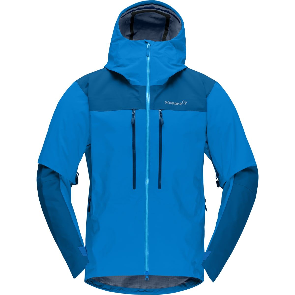 Norrøna Men's Trollveggen GORE-TEX Pro Light Jacket Brilliant Blue/dark Blue