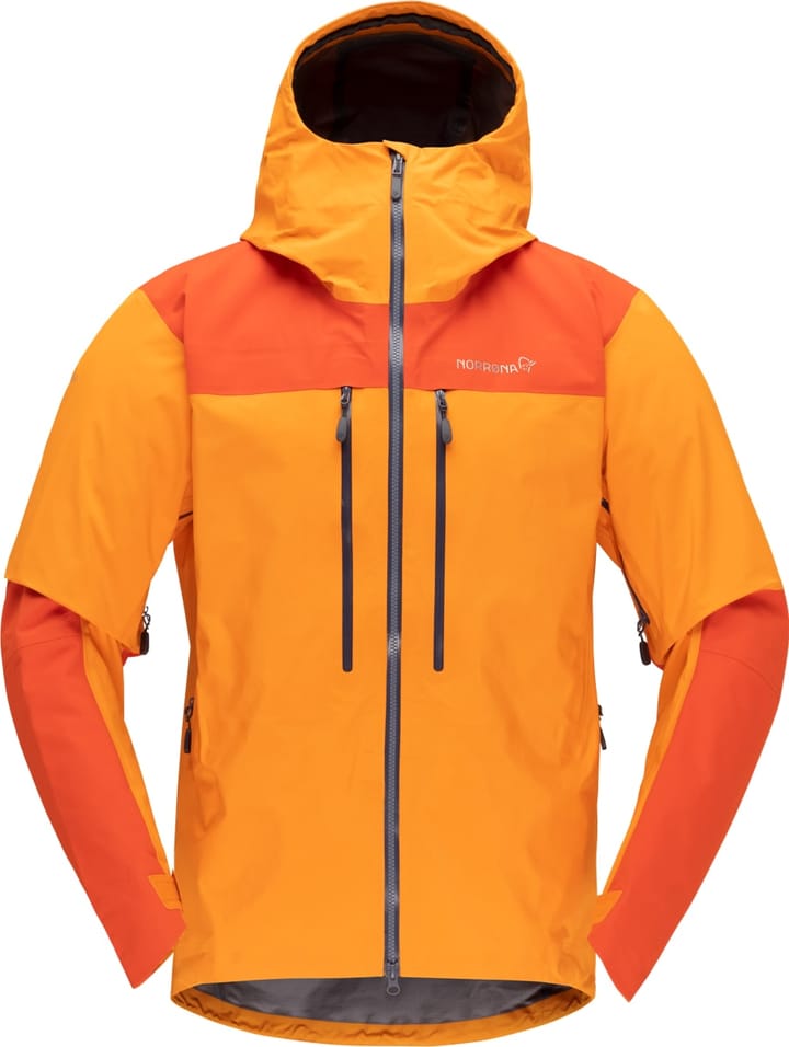 Norrøna Men's Trollveggen Gore-Tex Pro Light Jacket Orange Popsicle/Arednalin Norrøna Norrøna Men's Trollveggen Gore-Tex Pro Light Jacket Orange Popsicle/Arednalin Norrøna