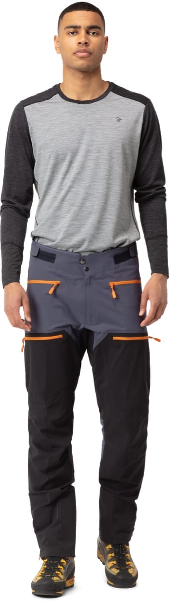 Norrøna Trollveggen Flex1 Pants M's Cool Black/Orange Popsicle Norrøna Norrøna Trollveggen Flex1 Pants M's Cool Black/Orange Popsicle Norrøna