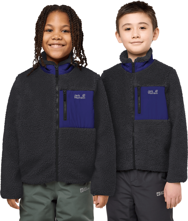Jack Wolfskin Kids' Ice Curl Jacket Phantom / Glow Ink Jack Wolfskin