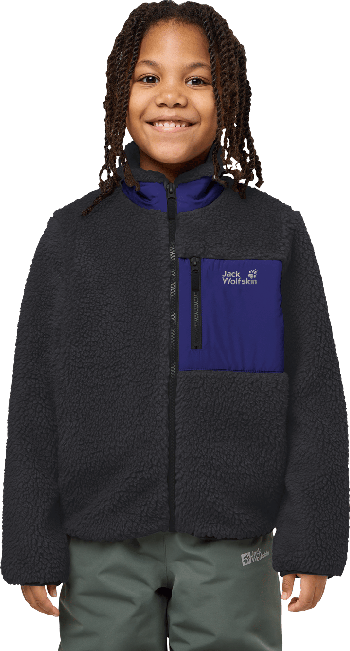 Jack Wolfskin Kids' Ice Curl Jacket Phantom / Glow Ink Jack Wolfskin