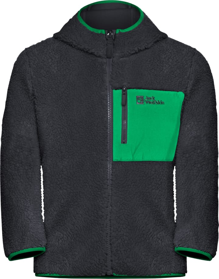 Jack Wolfskin Kids' Ice Curl Hood Jacket Phantom / Green Jack Wolfskin