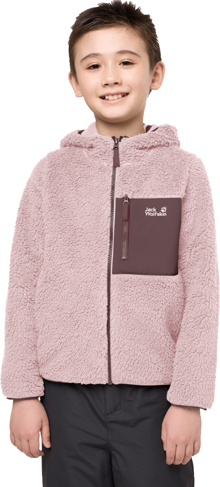 Jack Wolfskin Kids' Ice Curl Hood Jacket Dusty Blush Jack Wolfskin