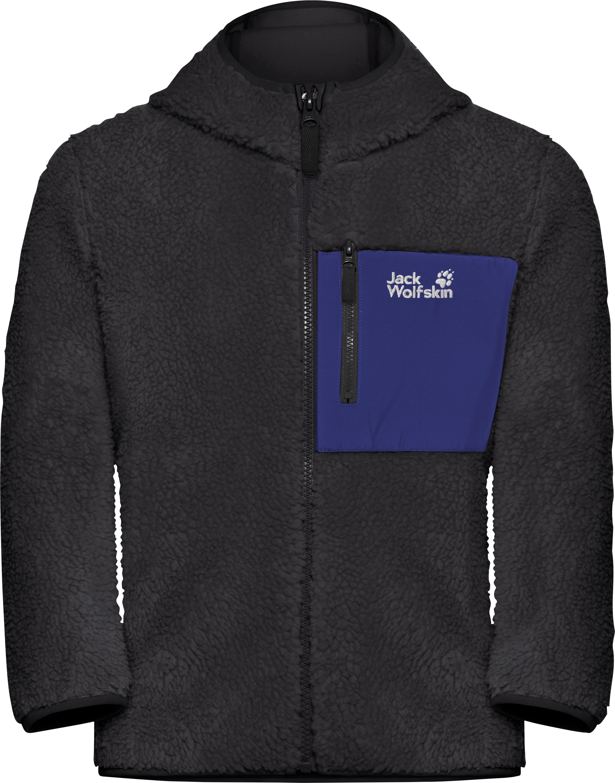 Jack Wolfskin Kids' Ice Curl Hood Jacket Phantom / Glow Ink