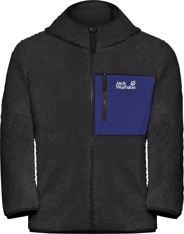 Jack Wolfskin Kids' Ice Curl Hood Jacket Phantom / Glow Ink Jack Wolfskin