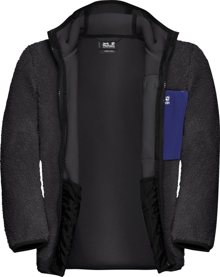 Jack Wolfskin Kids' Ice Curl Hood Jacket Phantom / Glow Ink Jack Wolfskin
